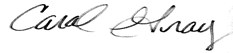 Carol Gray  Signature